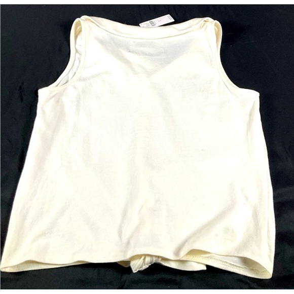 Anthropologie Womens White Sz Small Biloxi Tie Front Top Button Up New With Tags - Picture 6 of 9